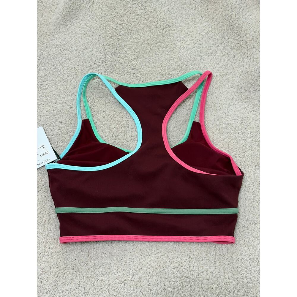 NWT Beach Riot Anari Bra Top in Raspberry. Size Small - Picture 7 of 8